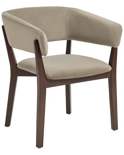 Manhattan Comfort Blake Dining Armchair With Beech Wood Legs