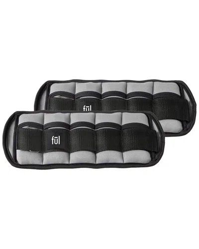 Ful Adjustable Ankle & Wrist Weights 2lbs Each In Black
