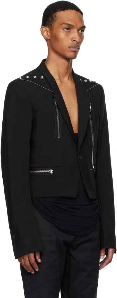 Rick Owens Black Concordians Alice Blazer