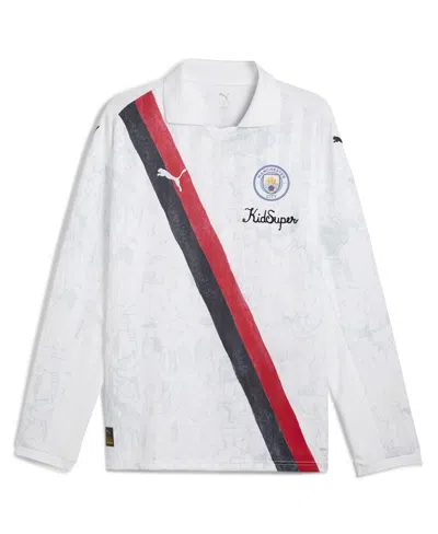 Puma X Kidsuper White Manchester City 2025 Fifa Club World Cup Retro Long Sleeve T-shirt In White