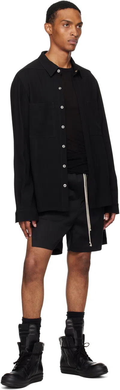 Rick Owens Black Concordian Boxers Shorts