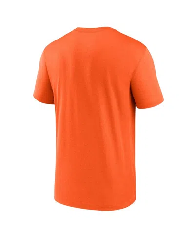 Nike Orange Denver Broncos Primetime Legend Wordmark Performance T-shirt In Orange