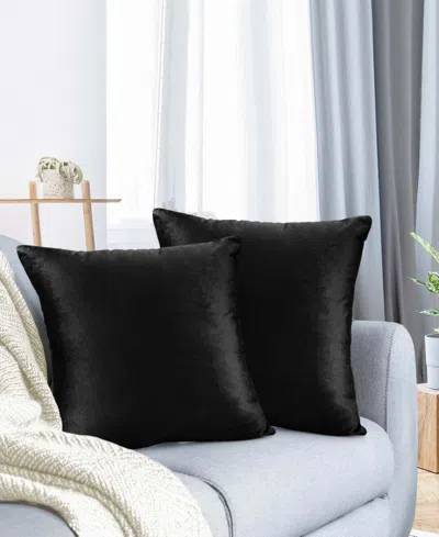 Nestl Elegant Velvet Removeable Cover 2-pack Decorative Pillows, 26" X 26"