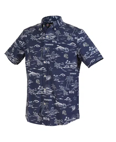 Reyn Spooner Men's Navy Dallas Cowboys Kekai Performance Button-down Shirt In Multi
