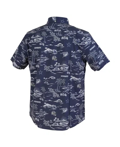 Reyn Spooner Men's Navy Dallas Cowboys Kekai Performance Button-down Shirt In Multi