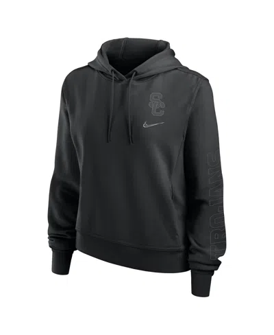 Nike Women's Black Usc Trojans One Pullover Hoodie