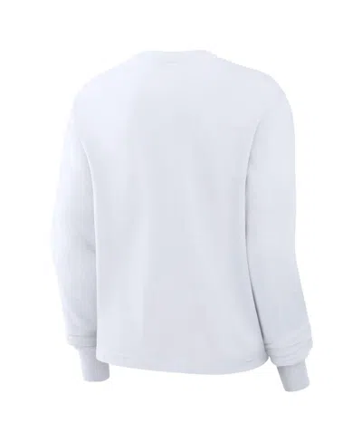 Nike Women's White Miami Dolphins Essential Long Sleeve Boxy T-shirt