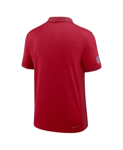 Nike San Francisco 49ers Sideline Victory Stripe  Men's Dri-fit Nfl Polo In Red