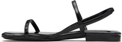 Anine Bing Black Hilda Flat Sandals