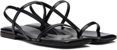 Anine Bing Black Hilda Flat Sandals
