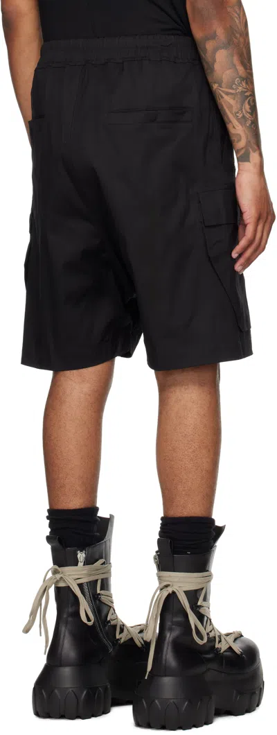 Rick Owens Black Concordians Cargobela Shorts
