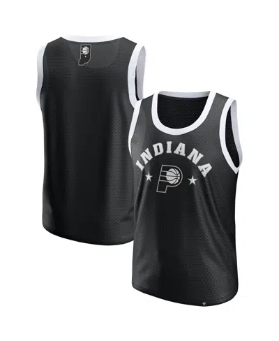 Fanatics Men's Black Indiana Pacers Mesh Tank Top In Black