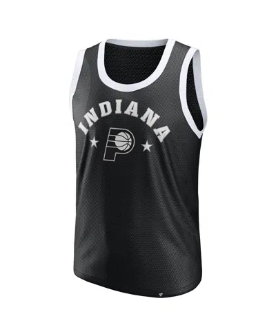 Fanatics Men's Black Indiana Pacers Mesh Tank Top In Black