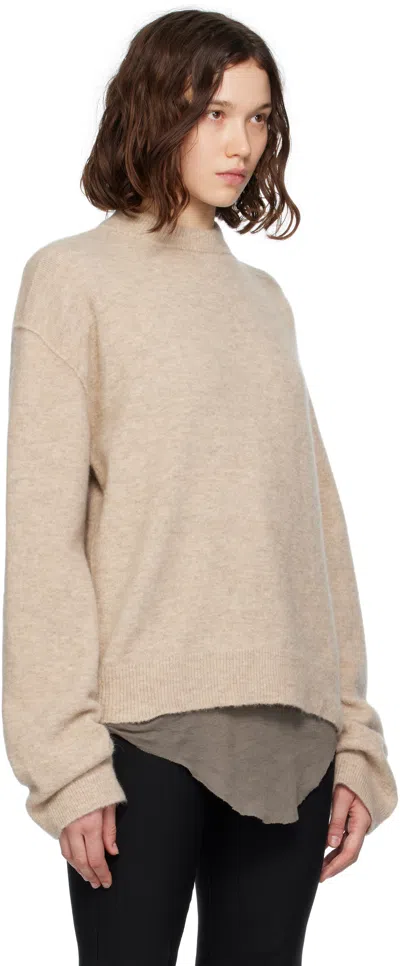 Rick Owens Brown Concordians Tommy Ls Sweater