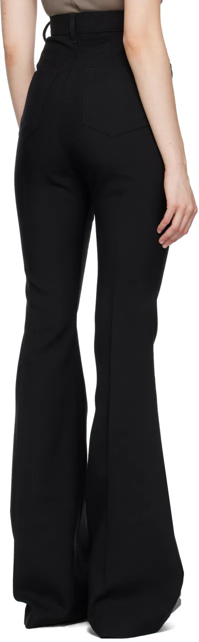 Rick Owens Black Concordians Bolan Bootcut Trousers In Black