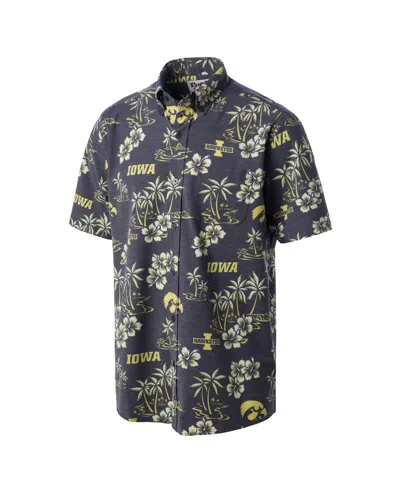 Reyn Spooner Men's Black Iowa Hawkeyes Classic Button-up Shirt In Multi