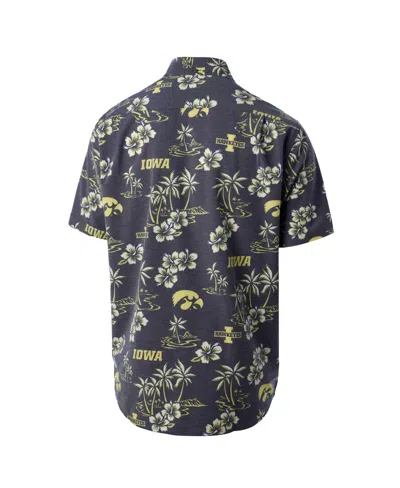 Reyn Spooner Men's Black Iowa Hawkeyes Classic Button-up Shirt In Multi