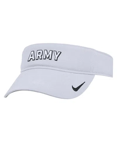 Nike Men's White Army Black Knights 2025 On-field Ace Performance Adjustable Visor Hat