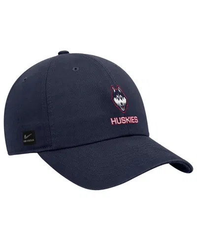 Nike Navy Uconn Huskies 2025 On-field Club Adjustable Hat
