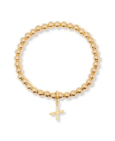 Brook & York Gold Plated Makenna Initial Bracelet In Gold