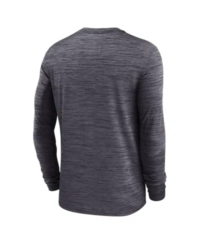 Jordan Men's North Carolina Sideline Velocity  Brand Dri-fit College Long-sleeve T-shirt In Black