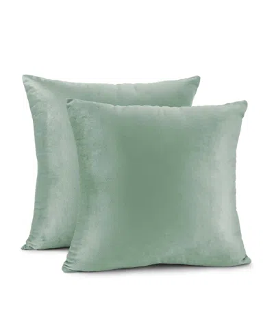 Nestl Elegant Velvet Removeable Cover 2-pack Decorative Pillows, 24" X 24"