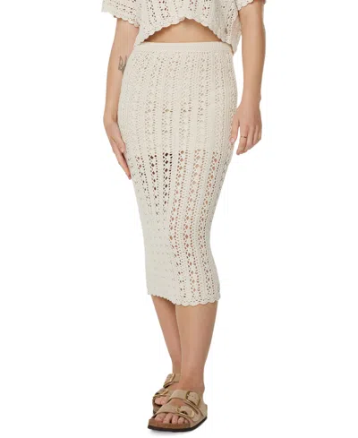 Roxy Juniors' Sea Swirl Crochet Midi Skirt