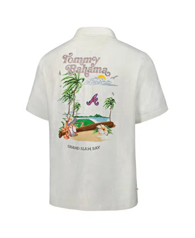 Tommy Bahama White Michigan Wolverines Grand Slam Bay Camp Button-up Shirt