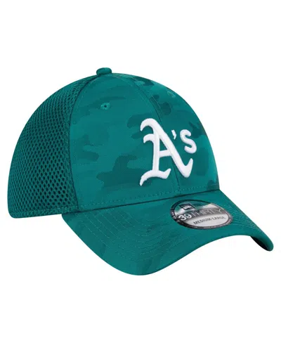 New Era Big Boys And Girls Green Athletics Camo 39thirty Flex Hat In Green