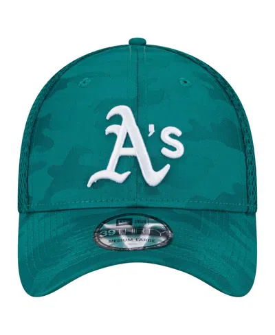 New Era Big Boys And Girls Green Athletics Camo 39thirty Flex Hat In Green