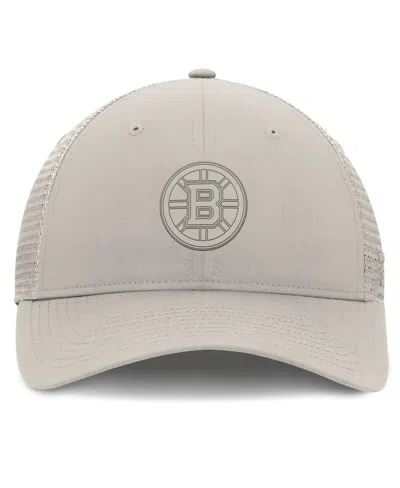 Fanatics Women's Tan Boston Bruins Authentic Pro Road Trucker Adjustable Hat