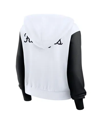 Nike Women's White Iowa Hawkeyes Cropped Beyond Capability Color Block Script Full-zip Hoodie