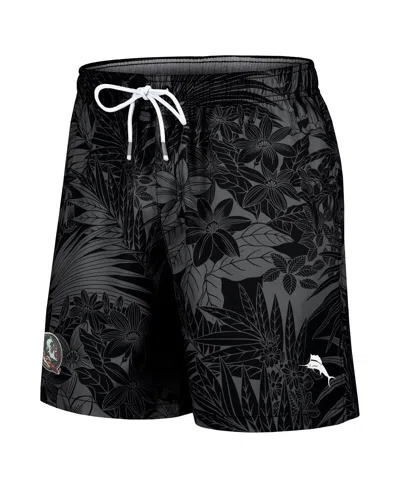 Tommy Bahama Men's Black Oklahoma Sooners Santiago Palms Board Shorts In Black