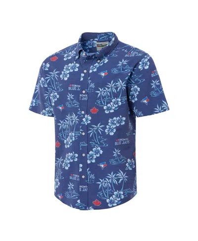 Reyn Spooner Men's Navy Toronto Blue Jays Kekai Button-down Shirt In Multi