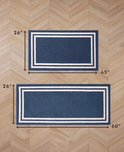 Laura Ashley Double Border Tufted 2-pc. Runner Rug Set