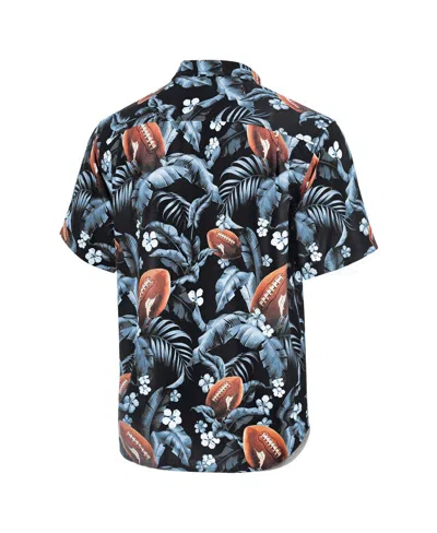 Tommy Bahama Men's Navy Michigan Wolverines Veracruz Cay First Down Blooms Button-up Shirt In Multi