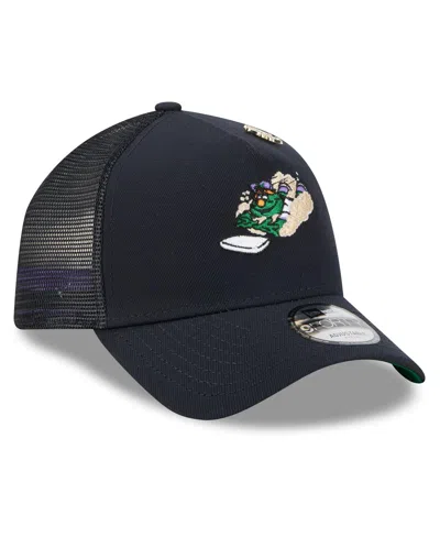 New Era Men's Navy Boston Red Sox 2025 Big League Chew A-frame 9forty Adjustable Trucker Hat