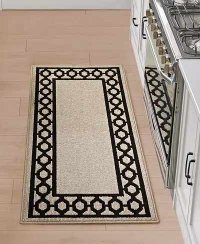 Jean Pierre New York Jean Pierre Christine Trellis Border Tufted Runner Rug, 26" X 72"