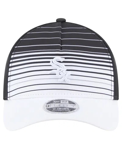 New Era Men's Black Chicago White Sox Gradient 9forty M-crown Adjustable Hat