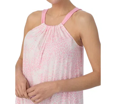 Ellen Tracy Women's Printed Sleeveless Halter Chemise