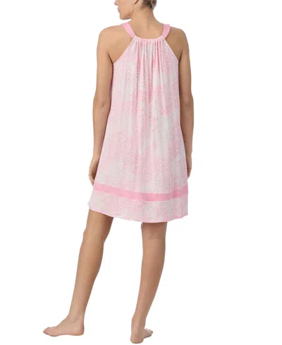 Ellen Tracy Women's Printed Sleeveless Halter Chemise
