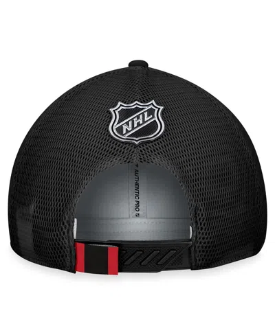 Fanatics Men's Gray/black Ottawa Senators Authentic Pro Home Ice Trucker Adjustable Hat