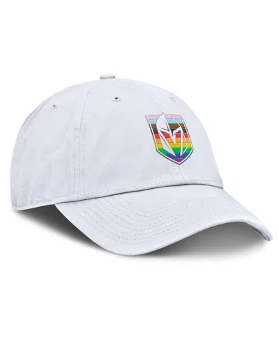 Fanatics Men's White Vegas Golden Knights Pride Adjustable Hat
