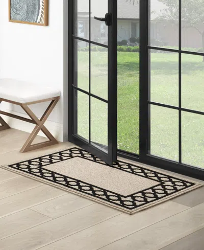 Jean Pierre New York Jean Pierre Christine Trellis Border Tufted Runner Rug, 26" X 45"
