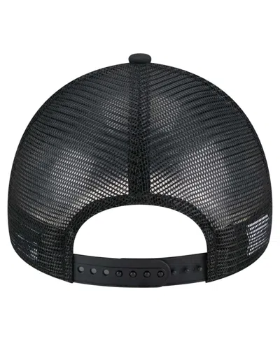 New Era Men's Black Cincinnati Reds 9forty A-frame Trucker Adjustable Hat