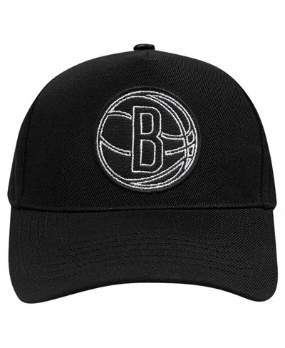 Pro Standard Men's Black Brooklyn Nets Paint The City Pinch Front Snapback Hat