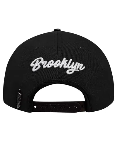 Pro Standard Men's Black Brooklyn Nets Paint The City Pinch Front Snapback Hat
