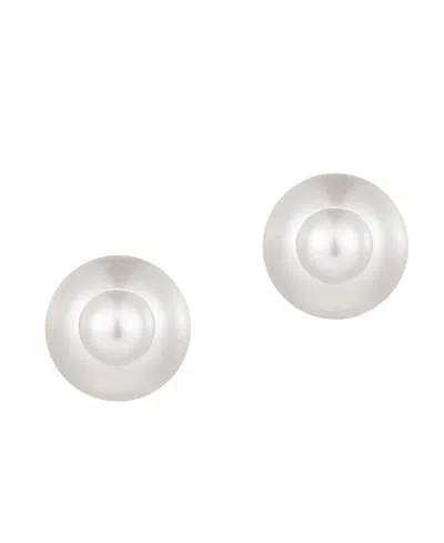 Adornia Cultivated Pearl Double Sided Stud Earrings
