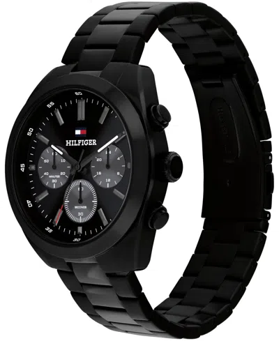Tommy Hilfiger Men's Chronograph Black Ip Stainless Steel Bracelet Watch, 40mm