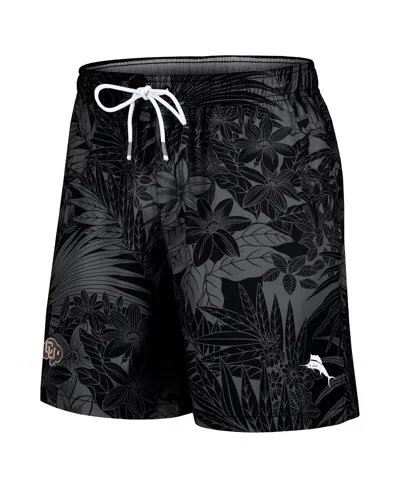 Tommy Bahama Men's Black Oklahoma Sooners Santiago Palms Board Shorts In Black